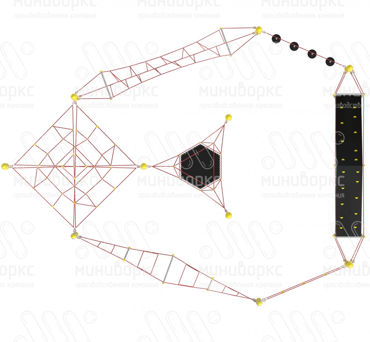 Канатные полосы препятствий – M-1285.20-61 | картинка 3