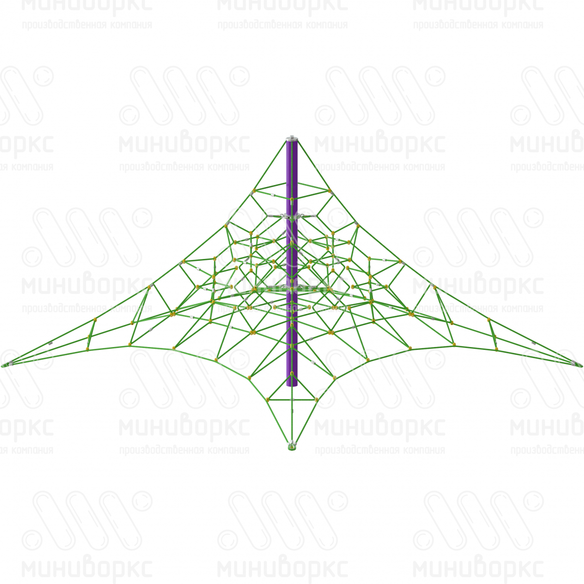 Канатные конструкции Пирамиды – P-2400-3w-Ral7016 | картинка 2