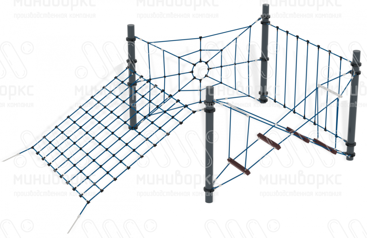 Канатные полосы препятствий – M-0002.20-1c | картинка 1