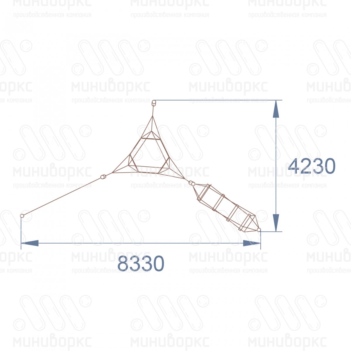 Канатные полосы препятствий – M-0001.20-02 | картинка 4