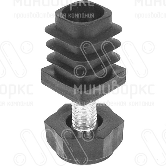 Комплекты квадратных заглушек с опорами 20x20 – 20-20M8.D22x20 | картинка 1