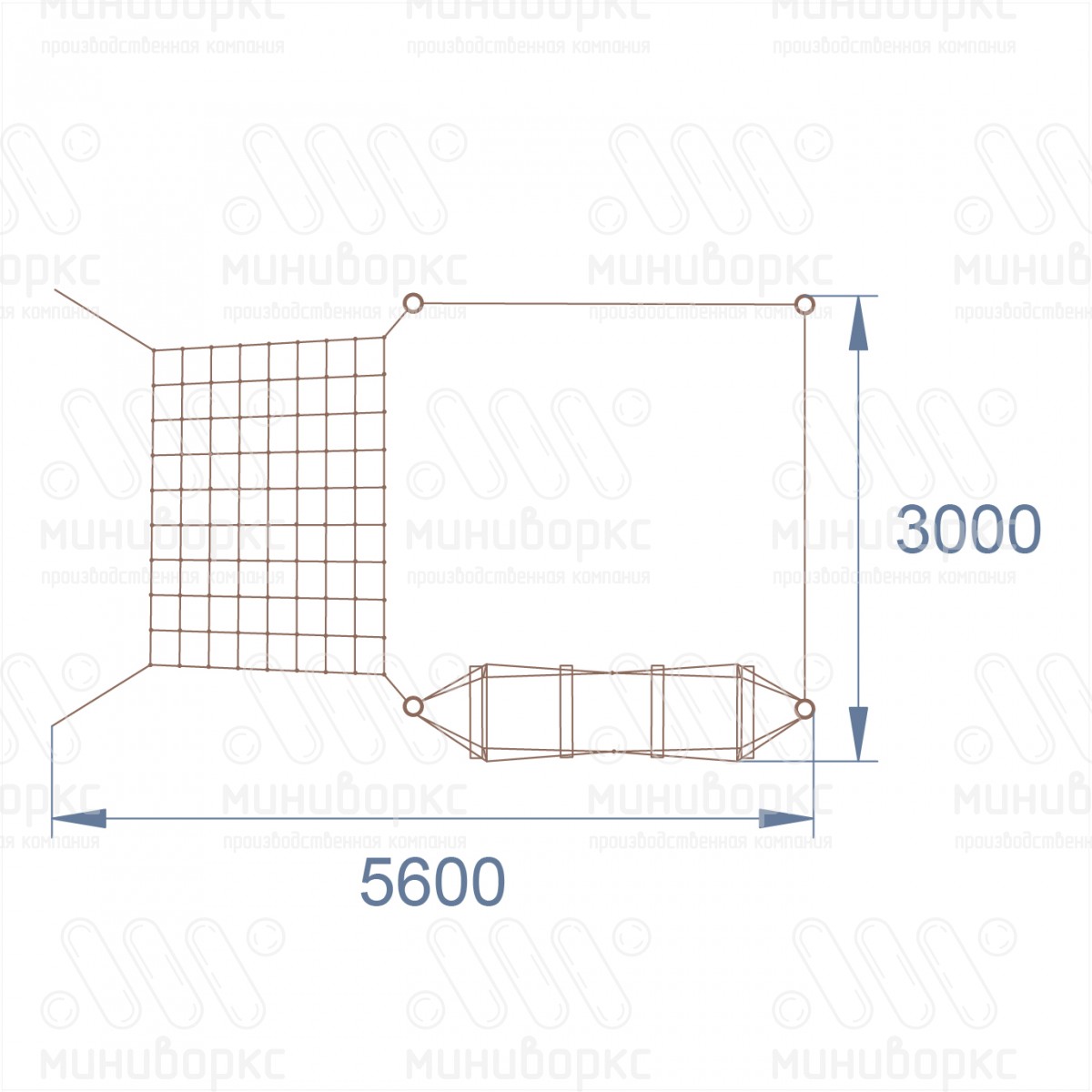 Канатные полосы препятствий – M-0002.20-1c | картинка 4