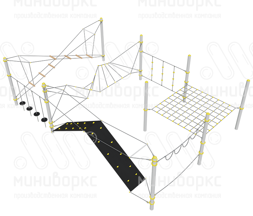 Канатные полосы препятствий – M-1284.20-02 | картинка 3